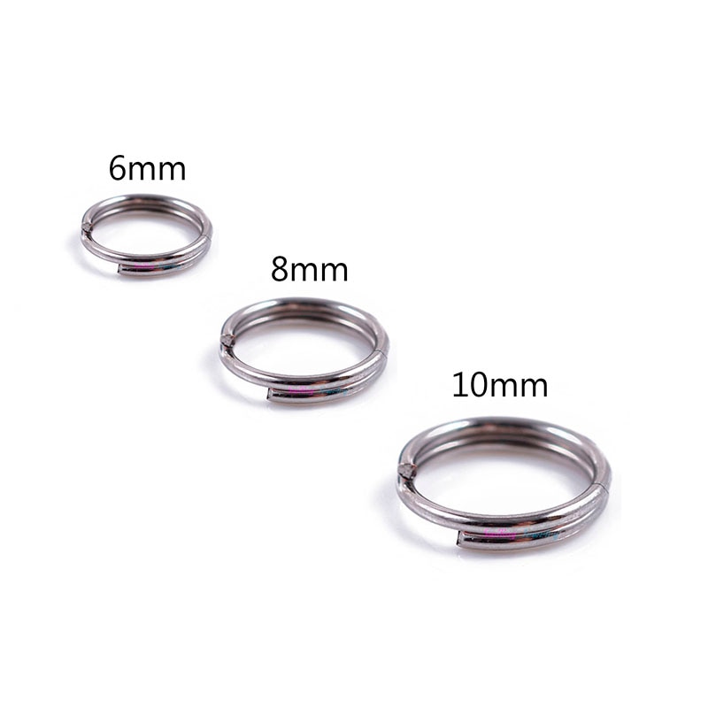 200pcs 6mm 8mm 10mm Open Double Rings Split Rings Loops Double Jump Rings For DIY Jewelry Making
