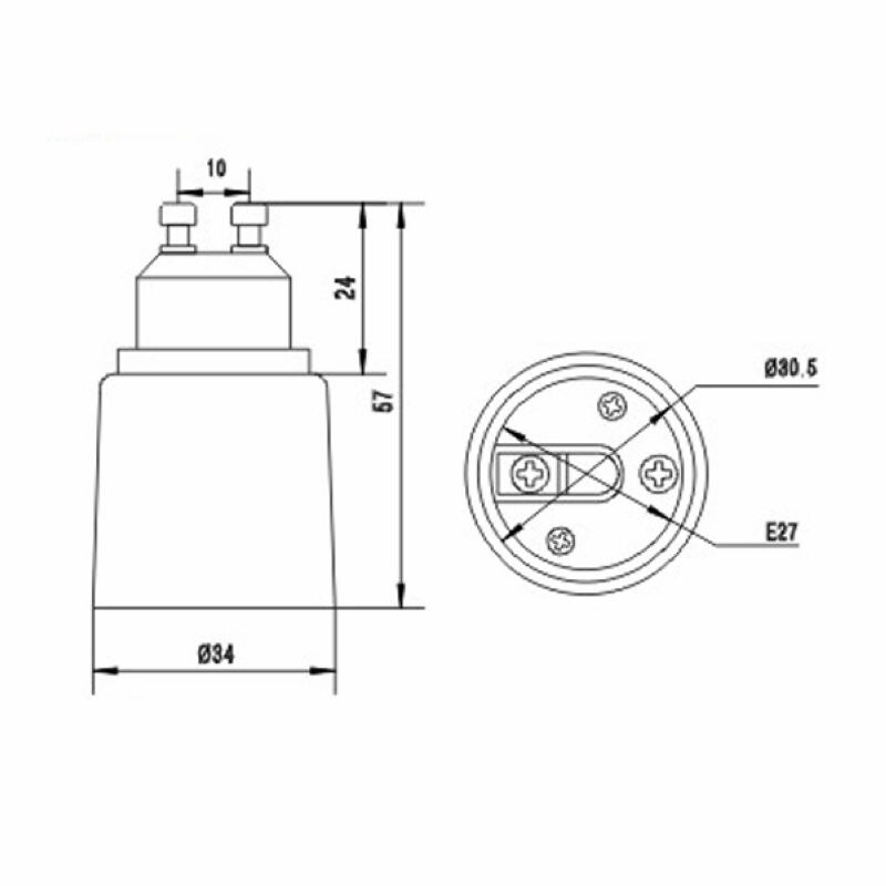 GU10 Om E27 Adapter GU10 Om E26 Power Adapter Lamp Holder Converter Base Socket Led Lamp Verlengen Plug