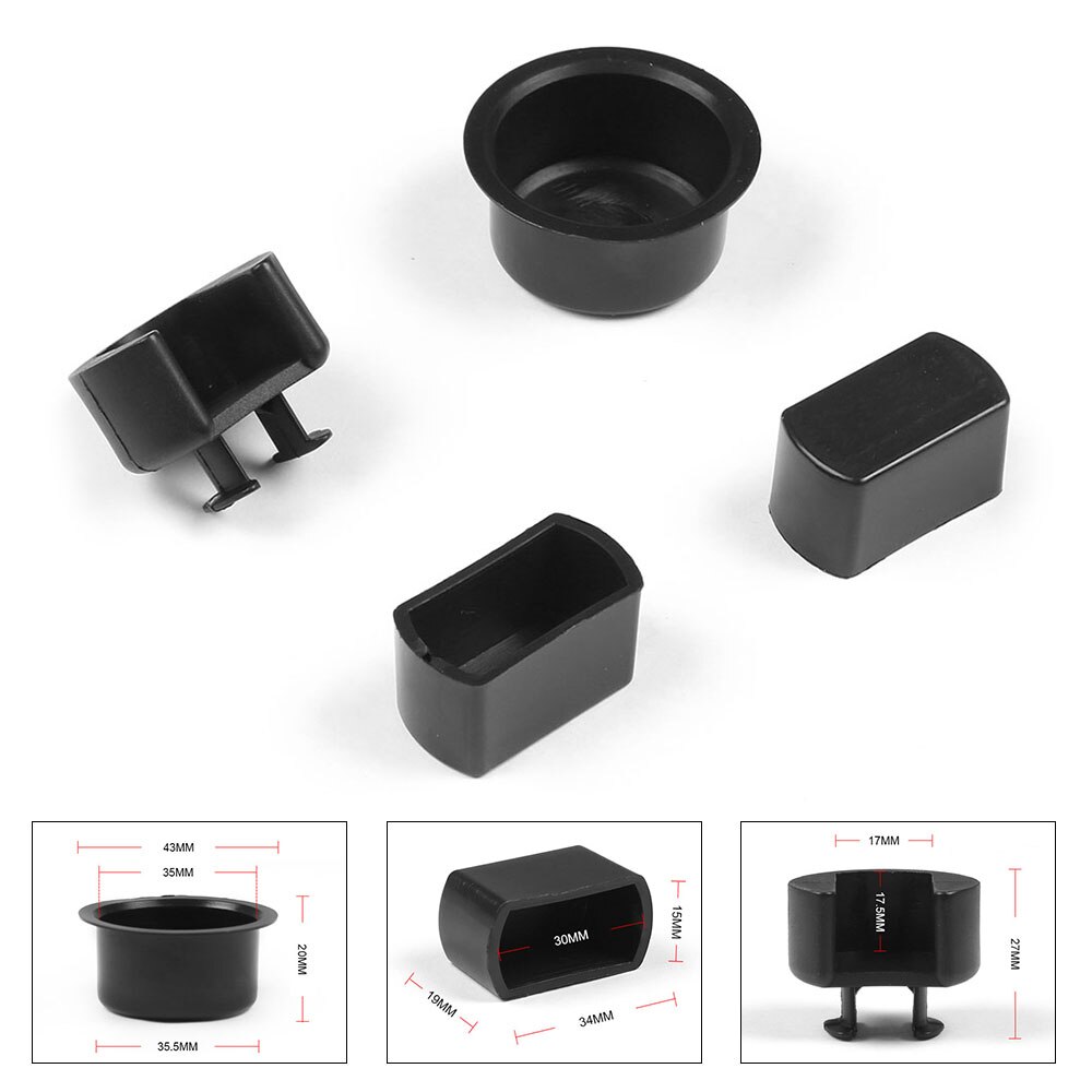 For Dodge Ram for Ford F Series Trucks Tailgate Hinge Pivot Bushing Insert Kit ABS Door Hinge Bushings