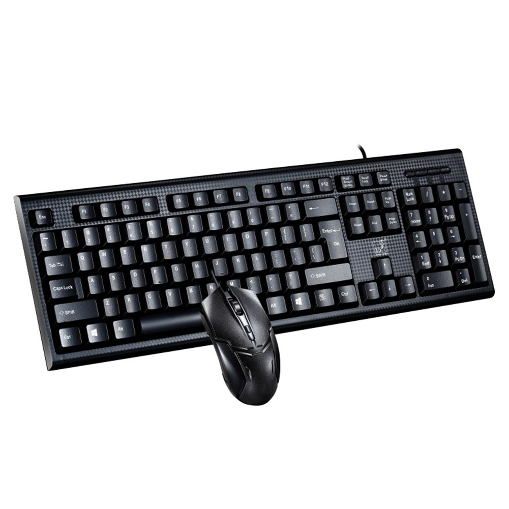 Keyboard Mouse Set Wired Universal for Home Office Computer Desktop PC ND998