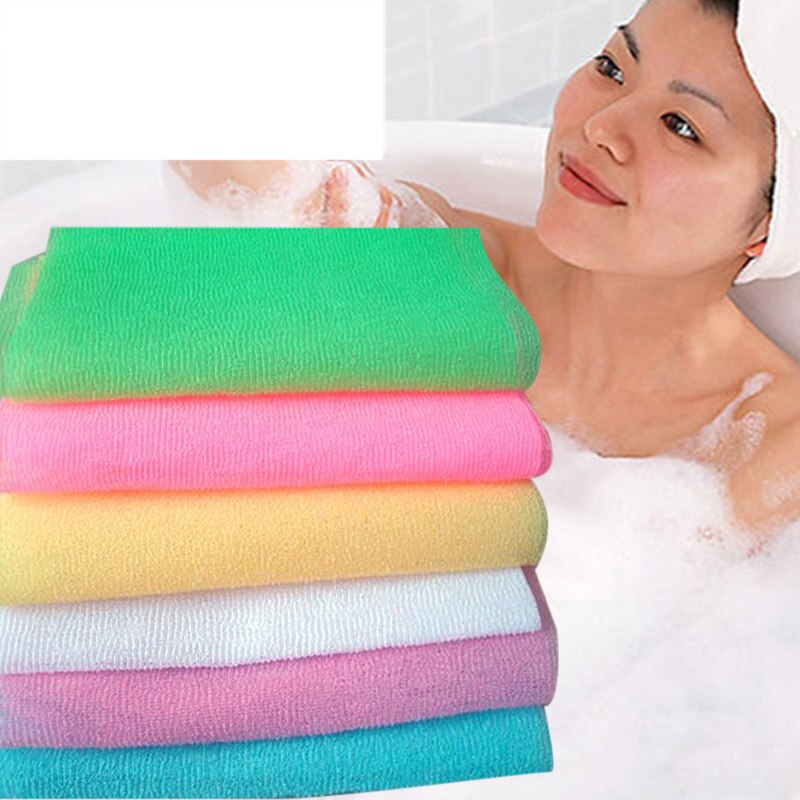 Nylon Waschen Tuch Schlecht Handtuch Schlecht Körper Pinsel Schönheit Haut Peeling Waschlappen Dusche Schlecht Waschen Handtuch Haut Polieren Handtuch