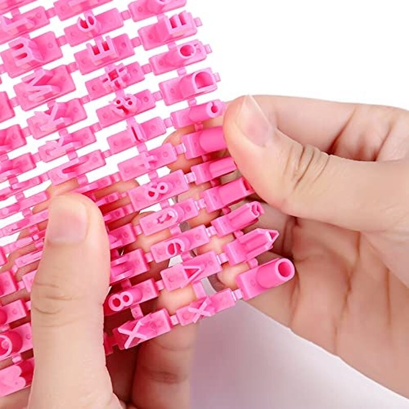 Print Name Ceramic Pottery Tools Alphabet, Number, Symbols,Letter Clay Stamp Impress Embosser Set,Cookie Press Stamps