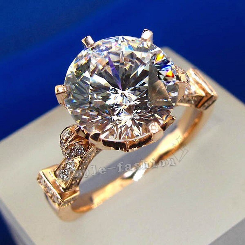 Liefdeskroonring, roségoud gevuld, 925 zilveren 9mm aaaaa zirkoon cz verlovingsring, trouwring, ringen voor vrouwen, bruidsfeest sieraden