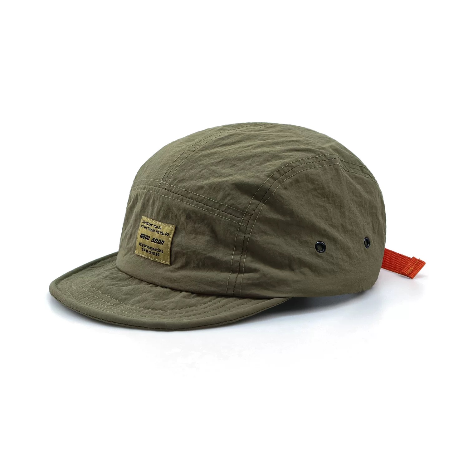 Japanese 5 Panel Quick-drying Breathable Short Brim Baseball Cap Men Women Face Small Soft Top Hip-hop Cap Women Soft Brim Hat: army green