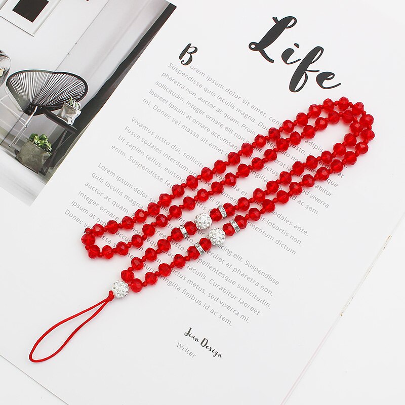 Mobiele Telefoon Riemen Pols Lanyard Riem String Voor Telefoon Iphone 7 8 X Usb Flash Drives Toetsen Sleutelhangers Lanyard Hals opknoping Riem: Long-red