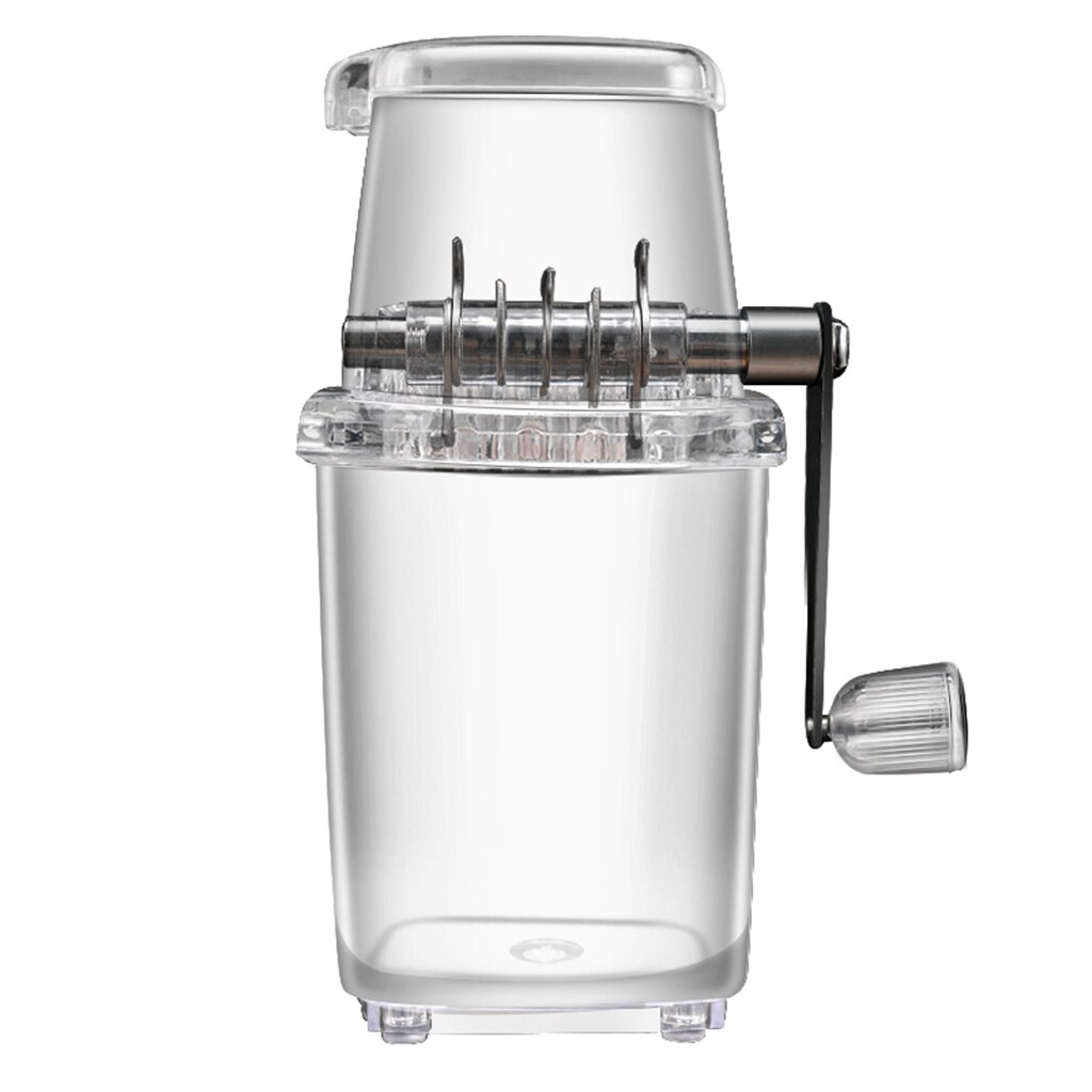 Manual Ice Crusher Shaver Mini Home Ice Breaker BPA Free for Home Party: clear