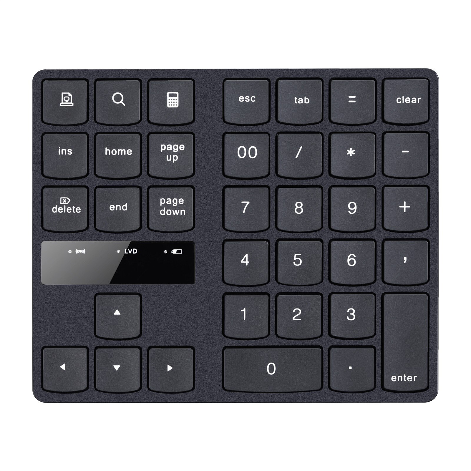 OMESHIN Small-size 2.4GHz Wireless Numeric Keypad Numpad 35 Keys Digital Keyboard for Accounting Teller Laptop Notebook Tablets