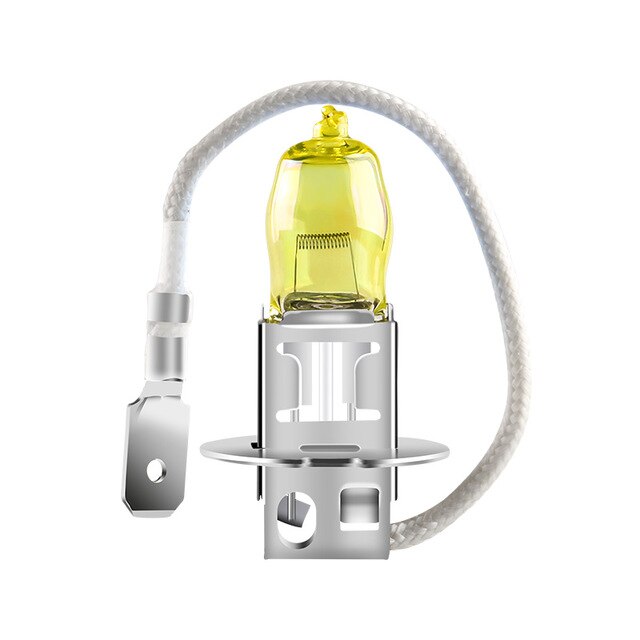 2pcs 100W 12V 2800K Yellow Halogen Bulbs H1 H3 H4 H7 H9 H11 9005 9006 Fog Lights Halogen Bulbs