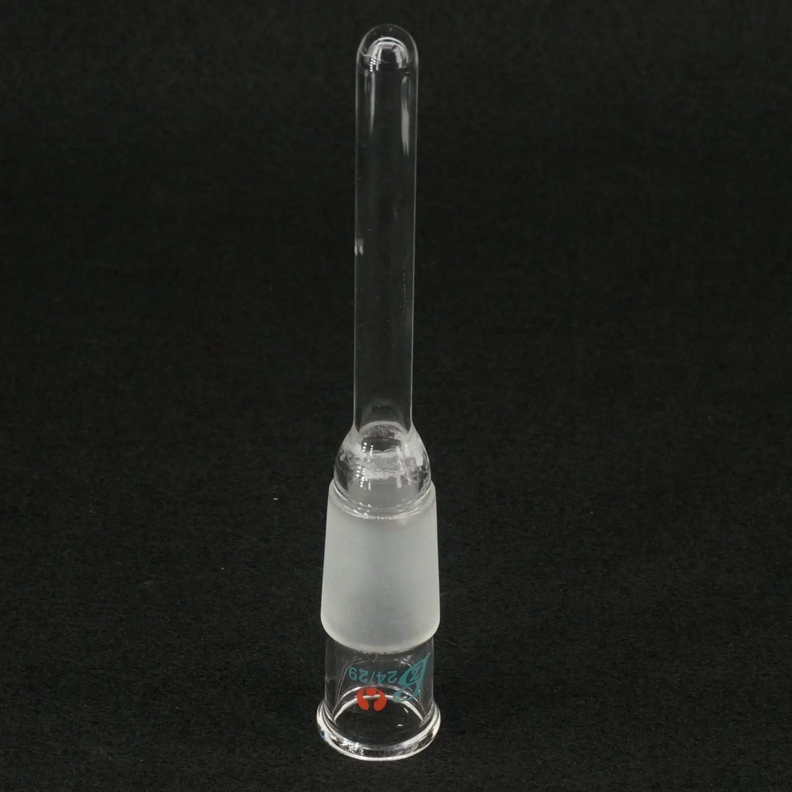 Adaptador de termómetro de vidrio, boquilla de tierra, junta, tubo inferior, longitud de 24/29mm, laboratorio, 100