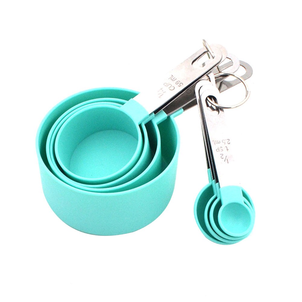 8pcs Restaurant Kitchen Tools Baking Measuring Cups Spoons Set Multifunction Cooking Easy Clean Home Stainless Steel Anti Rust