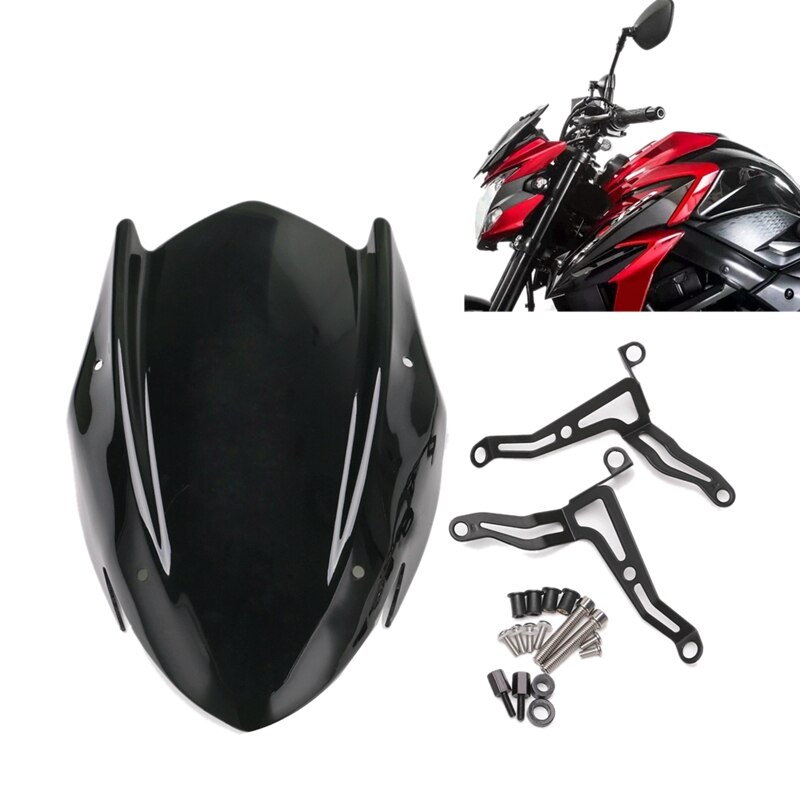 for Suzuki GSX-S750 GSXS750 GSXS 750 Windscreen Windshield Shield Screen with Bracket Motorcycle Accessories