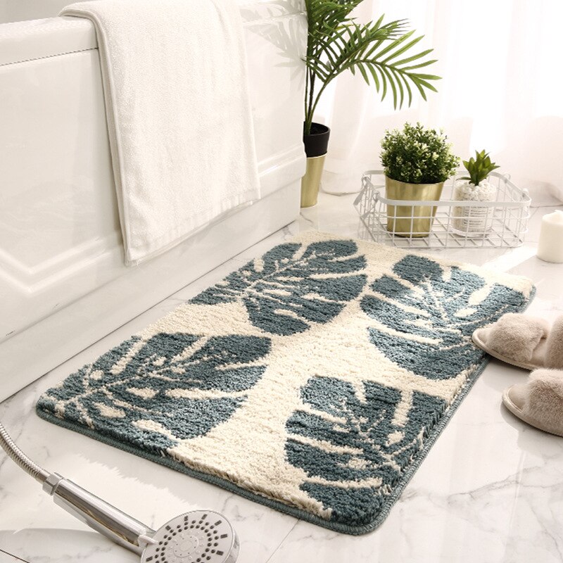 Water Absorption Rug Anti-slip Bath Mat Bathroom Mat Carpet Water Absor... – Grandado
