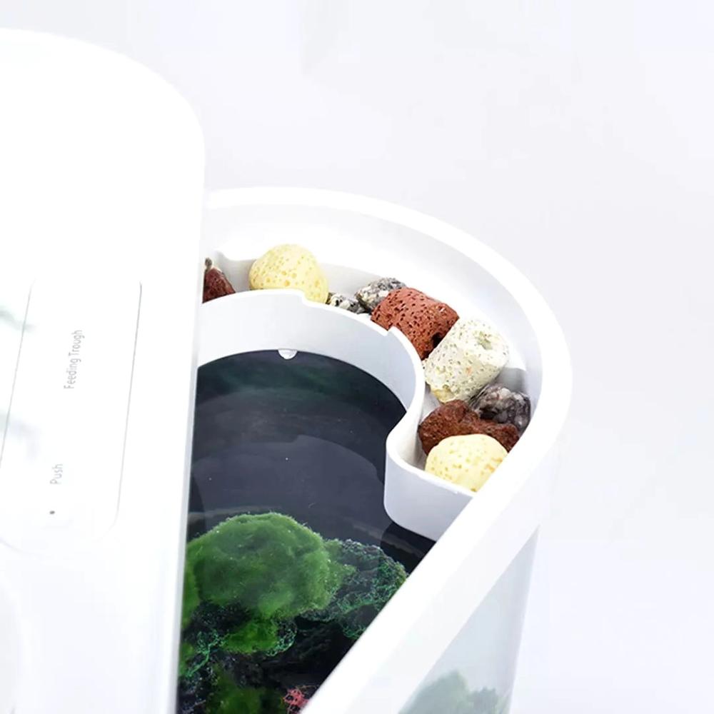 XIAOMI Geometry Fish Tank Aquaponics Ecosystem Small Water Garden Ecological Fish Tank Aquarium Transparent Aquarium