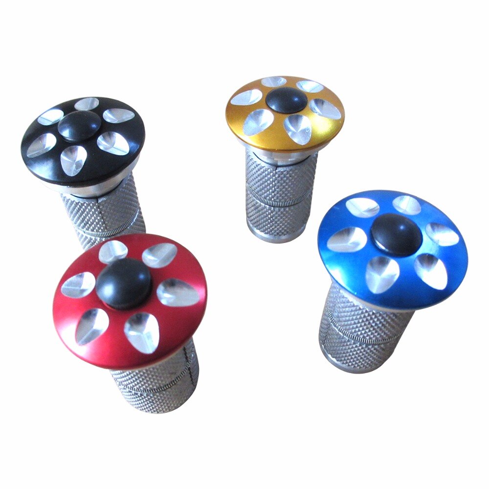 28.6mm 1 1/8" Aluminium Cycling Bike Headset Cap Key Expander Bicycle Headsets Expander Nut Bicycle Accessories 4 Colors