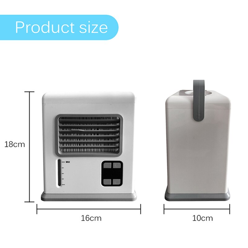3 In 1 Draagbare Usb Mini Airconditioner Cool Cooler Fan Luchtbevochtiger Luchtreiniger Auto Airconditioner Voor Home Office