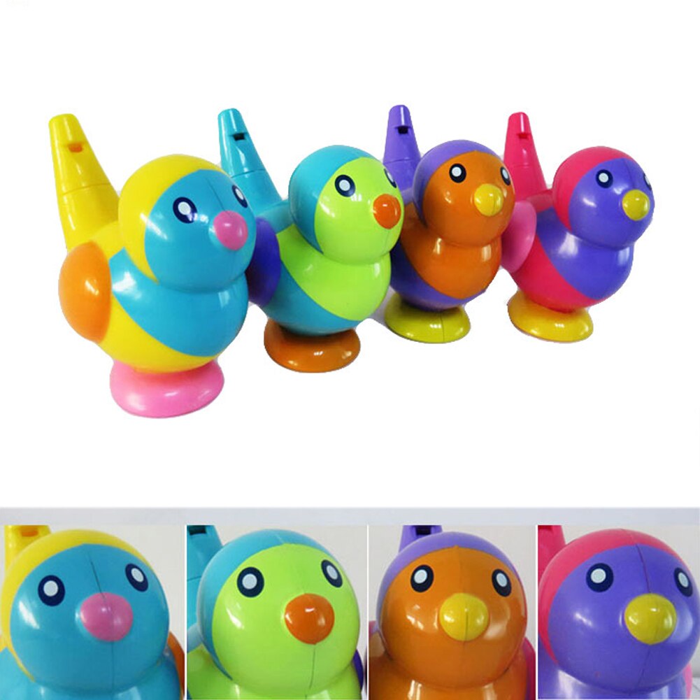 Kids Peuters Niet Giftig Baby Bad 2 In1 Cartoon Speelgoed Accessoires Badkamer Vogel Fluitje Douche Water Mini