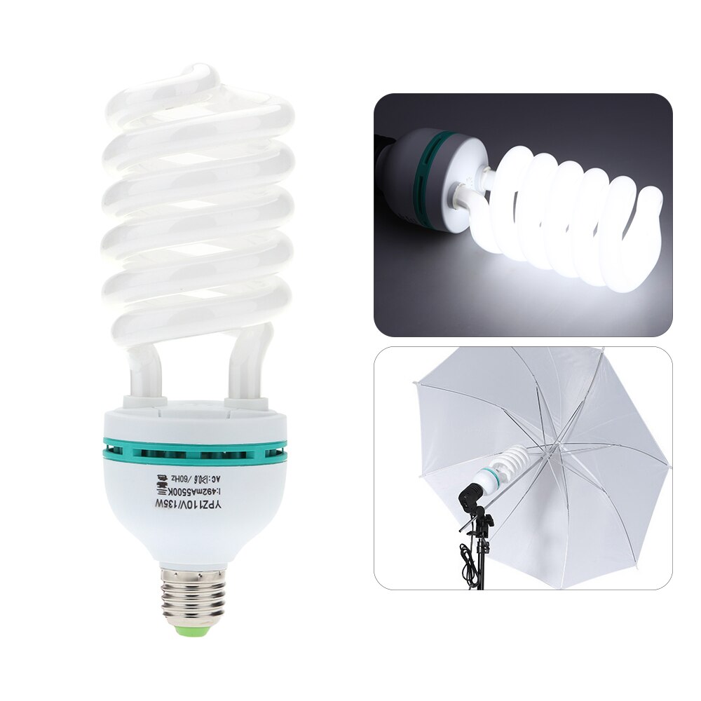 E27 Photo Studio Lamp - 135W 5500K Daylight Bulb - Video Lighting for Photography
