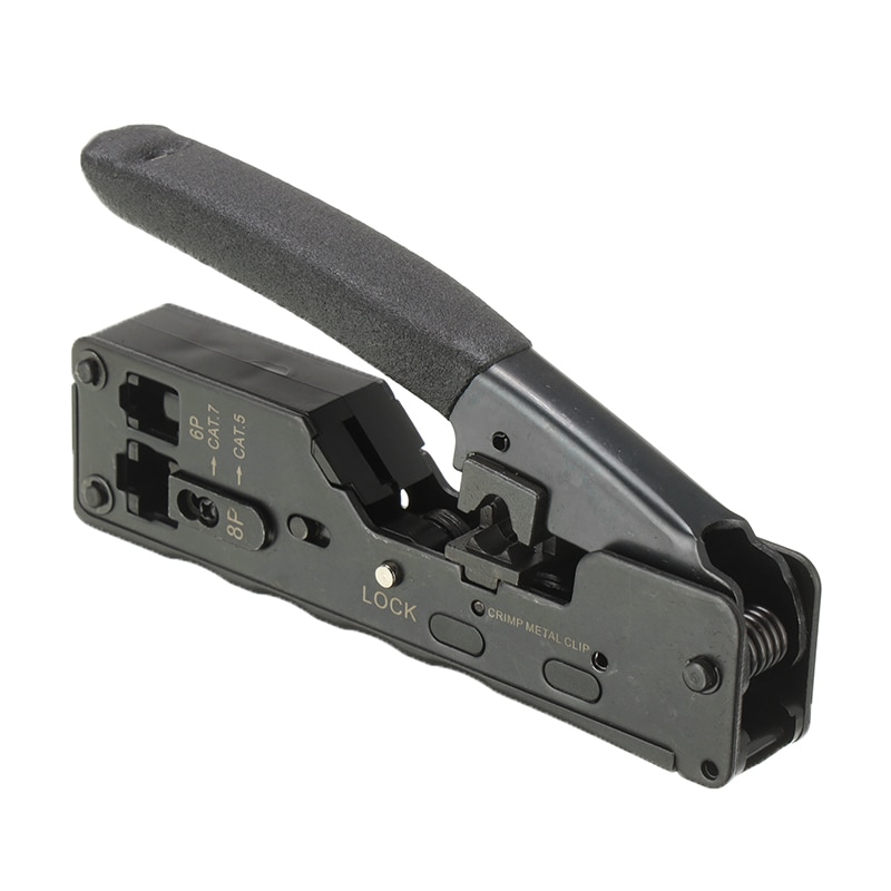 Telephone Line Connector Clamp Pliers for Cat7 Cat8 Tail Clip Rj45 Cat5e Cat6 Cable Clamp Rj11 6p Network Telecom Crimping Tool
