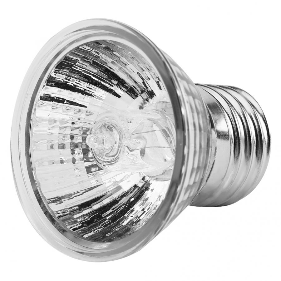 25/50/75W Reptile Heating Light Adjustable Turtle Basking UV Light Bulb Amphibians Lizards Temperature Controller: 25W