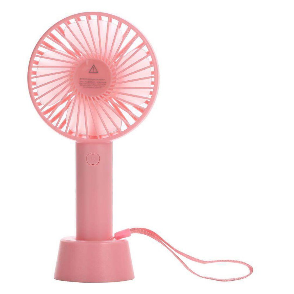 Rechargeable Portable Handheld Fan Without Battery Mini Usb Fan Four Leaf Fan Third Gear Wind Speed Silent Operation: pink
