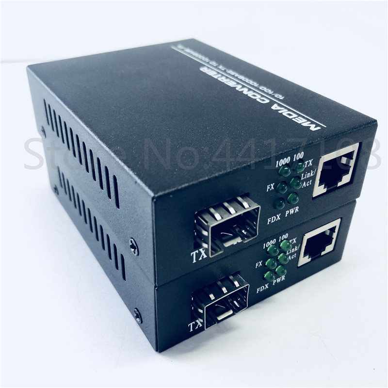 2 stücke SFP Fiber zu RJ45 konverter gigabit SFP GPON/OLT Medien konverter 1000 Mbps Medien konverter Transceiver faser optica schalter