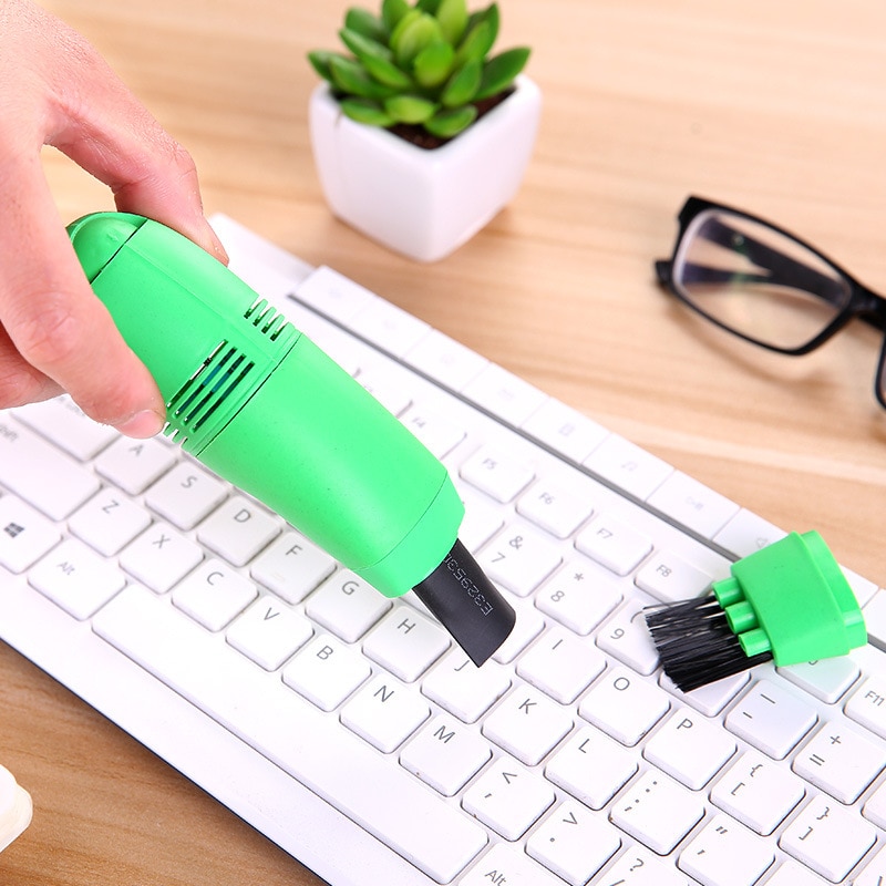 Mini computer toetsenbord kantoor computer reinigers toetsenbord borstel schoon computer gereedschap stofzuiger usb stofzuigen draagbaar