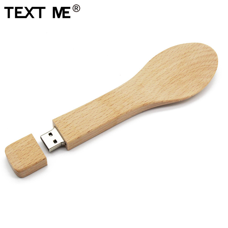 TEXT ME 3 model nowy beczka łyżka styl pamięć usb 4GB 8GB 16GB 32GB usb 2.0 64GB prezent pendrive