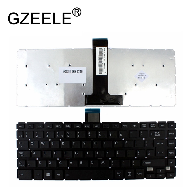 GZEELE Voor Toshiba L40-B L40D-B L40t-B L40Dt-B Toetsenbord 9Z. NBFSV.00U UK Layout Laptop Keyboard