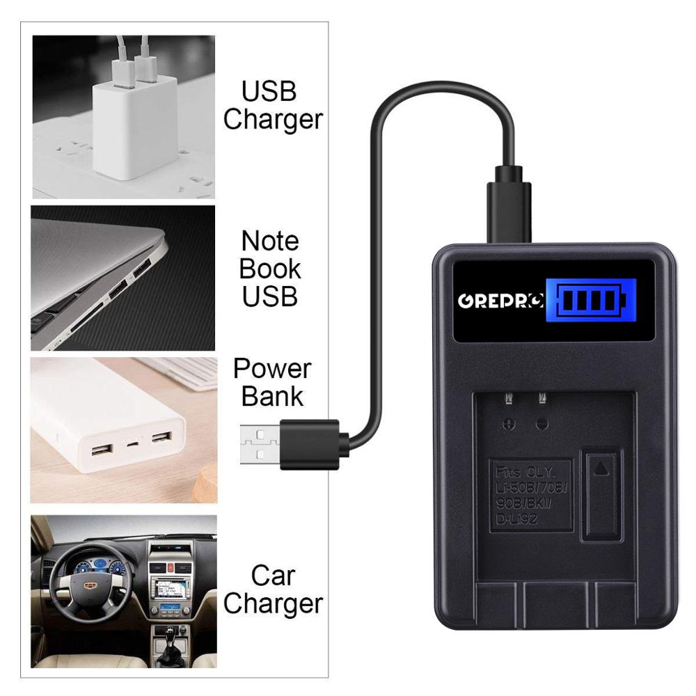 Batterie 3x D-Li92 Li-50B D Li92 Li50B + chargeur Li 50B pour OLYMPUS SP 810 800UZ u6010 u9010 SZ14 SZ16 D755 SZ30 SZ20, Li 70B 90B