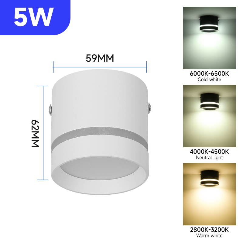 Led-spots Opvouwbare downlight Wandspot Led-lamp Focos Plafondlamp Opbouw Binnenverlichting voor woonkamer Keuken