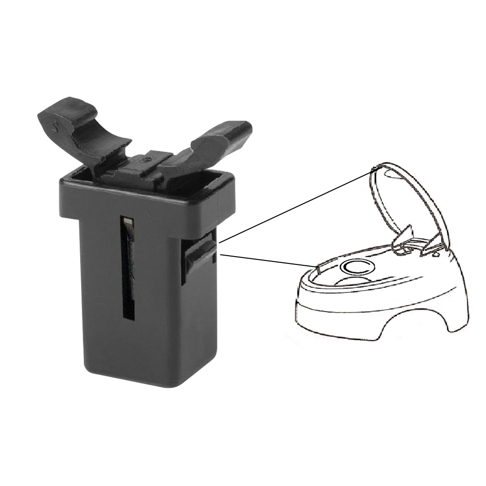 2x Voor Brabantia Vervanging Vangen Compatibel Touch Deksel Bin Clip Klink Spare Reparatie Lock Clip Vervanging Lock Catch Afval Bin