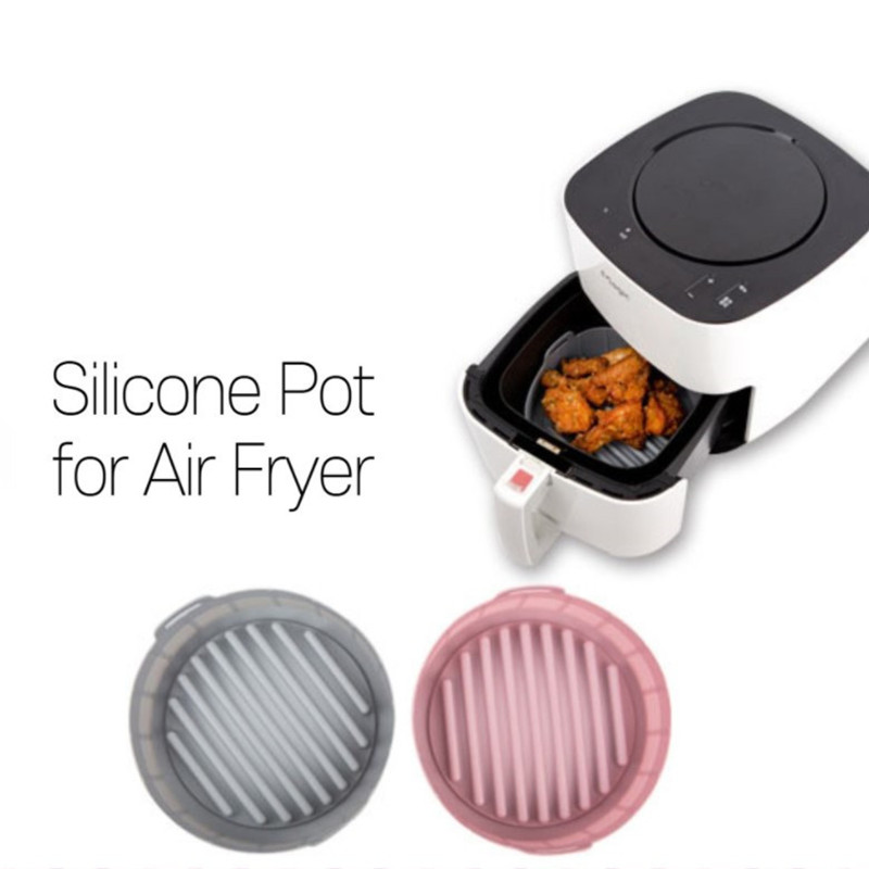 Air Fryer Silicone Pot Reusable Air Fryer Liner Keep The Basket Clean BPA FREE Food Safe Container Bowl For Air Fryer Microwave