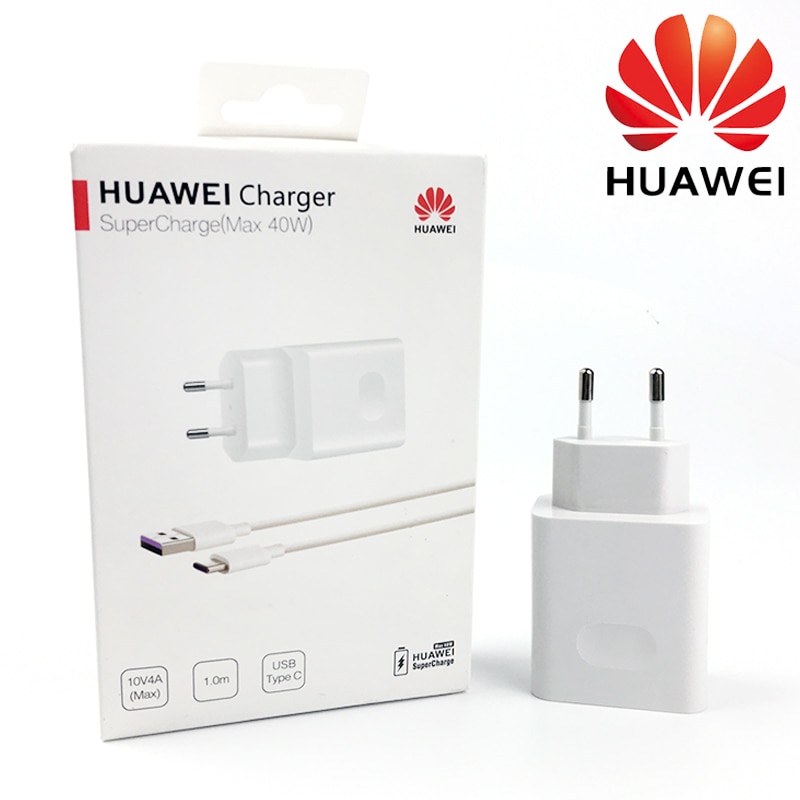 Huawei P30 zawodowiec szybka ładowarka oryginalna 40W 10 V/4A ue SuperCharge adapter usb 5A typ C kabel kumpel 20 10 zawodowiec Honor magia 2 Nova 5