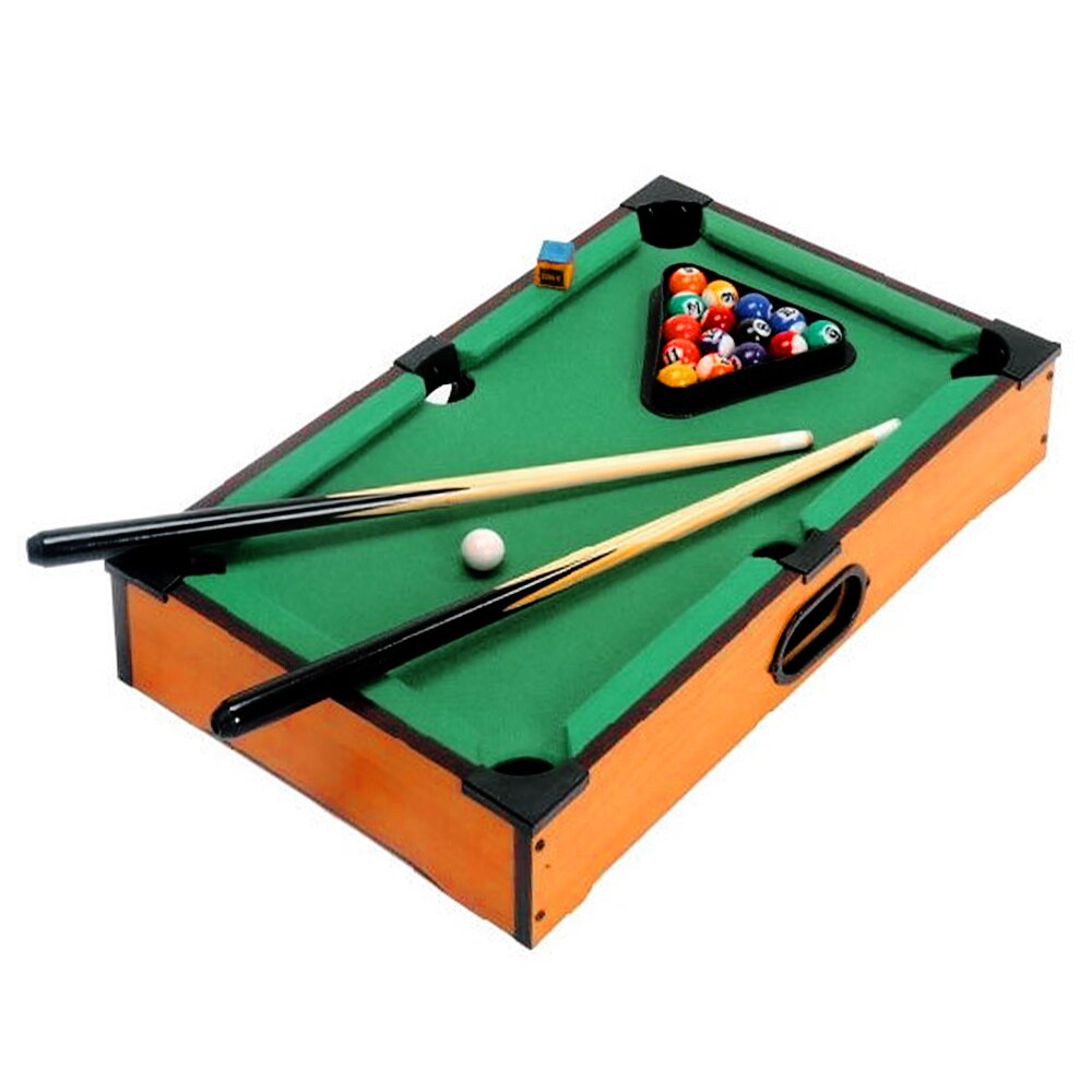 Lixada Kids Mini Billiards Pool Ball Set Indoor Billiard Game Table with Sticks Balls for Boys Girls Billiard Balls