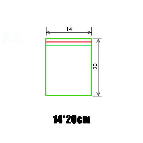 100 Pcs Hersluitbare Zip Lock Tassen Zelf Seal Clear Plastic Poly Ziplock Bag Food Storage Pakket Hersluitbare Vacuüm Verse Zak: MULTI