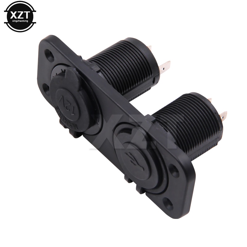 12V Auto Dual USB Cigarette Lighter Socket 3.1A/4.2A Car Boat Motocycle Tractor Adapter Charger Digital Voltmeter