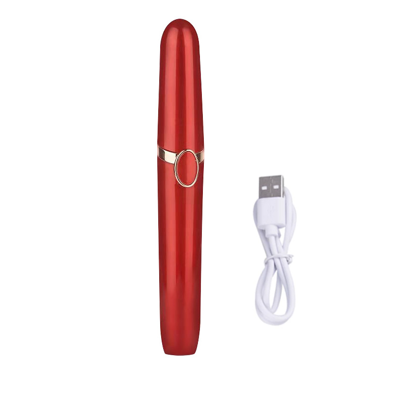 Elektrische Wenkbrauw Trimmer Usb Wenkbrauw Epilator Vrouwelijke Makeup Tools Voor Vrouwen Scheerapparaat Pijnloos Wenkbrauw Scheermes Gezichtshaar Remover: Rood