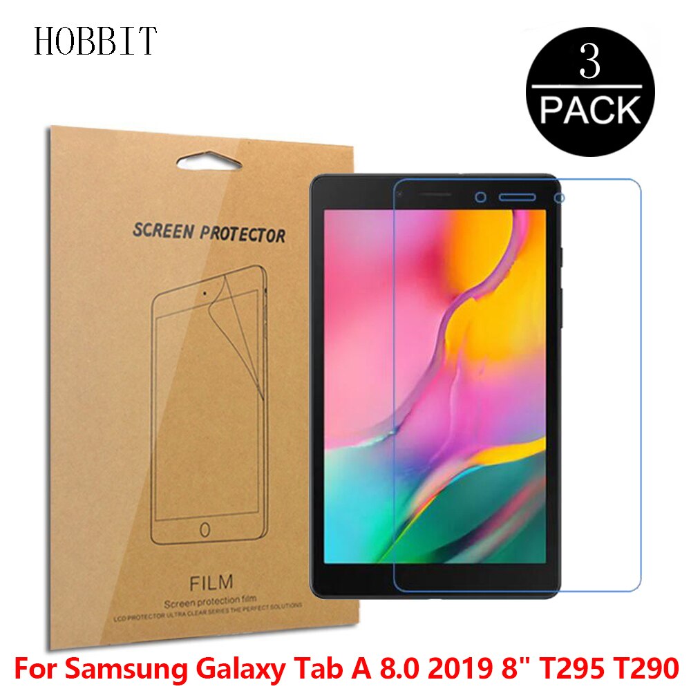3Pcs PET Film Für Samsung Galaxy Tab S6 Lite 10.4 "P610 P615 SM-P610 SM-P615 Tablet Screen Protector Nano explosion-proof Film: Tab A 8.0 2019 T295
