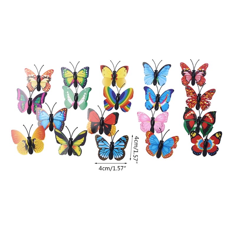 Punaise en forme de papillon, 30 pièces, 53cc, décoration murale fixe, bricolage scolaire