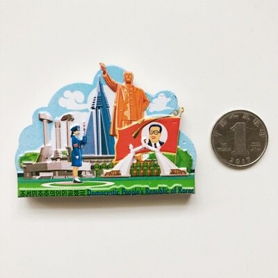 BABELEMI Vietnam India Japan Korea North Korea Fridge Magnets 3D Refrigerator Magnet Sticker Travel Souvenir Kitchen Decoration: Purple