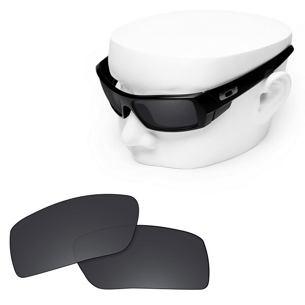 OOWLIT-lentes polarizadas de repuesto para gafas de sol pequeñas, Oakley Gascan: Black Dark Grey