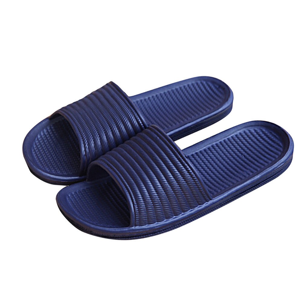 Zapatillas De casa para Hombre, chanclas De baño De verano, sandalias para interiores para Hombre, zapatillas antideslizantes para casa De ocio para Hombre A50: Navy / 42