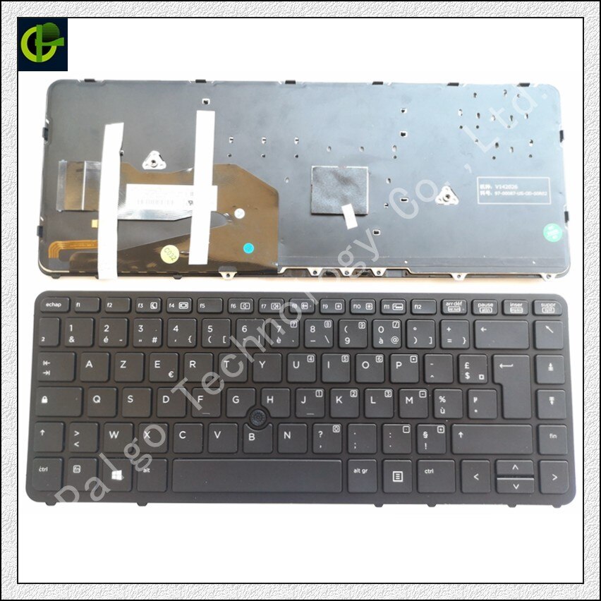 Teclado francés retroiluminado Azerty Original para HP EliteBook 840 G1 840 G2 850 G1 850 G2 855 G2 ZBook 14 FR 731179-051 736654-051: With Backlit