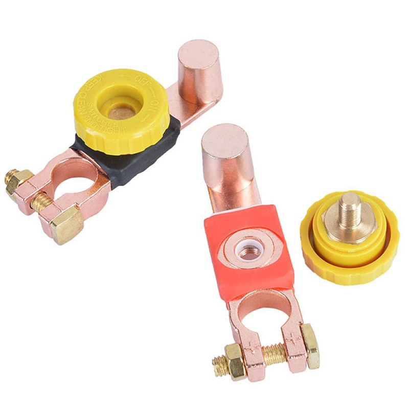 Battery Disconnect Switch Battery Link Terminal Quick Cut Off Switch Cut Master Brass