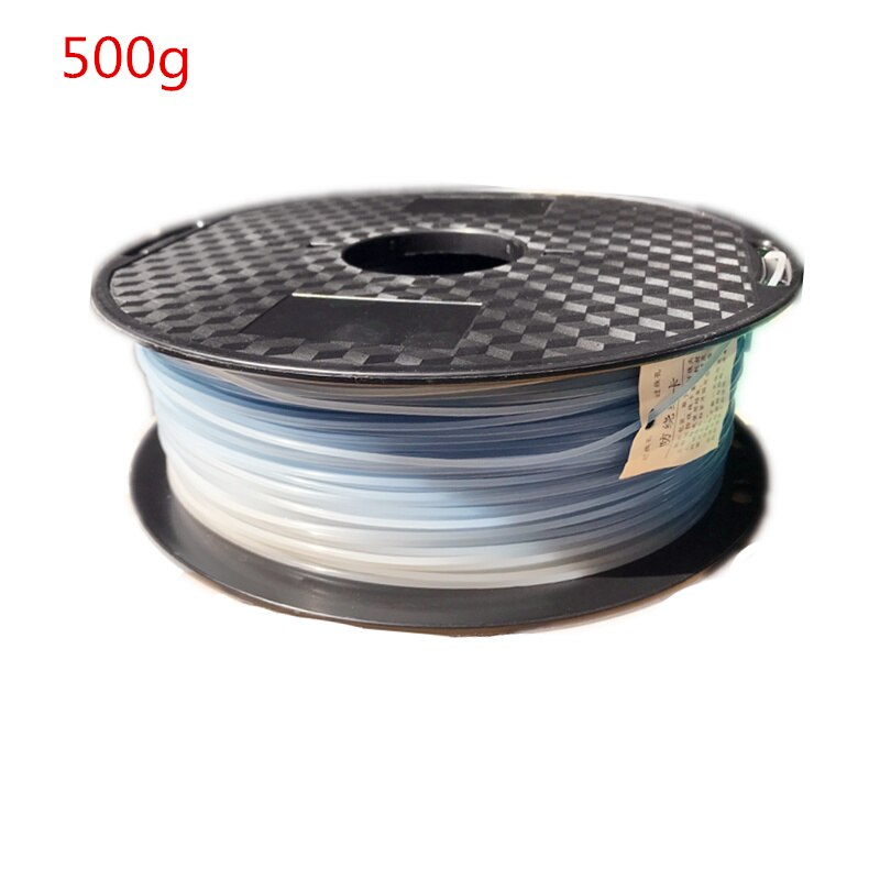 PLA 1,75mm 1kg/500g/250g 3D Drucker Filament Vor Allem Ändern Farbe mit Licht 3D druck Material Weiß bis Rosa/Gelb/Blau: zu Blau 500g