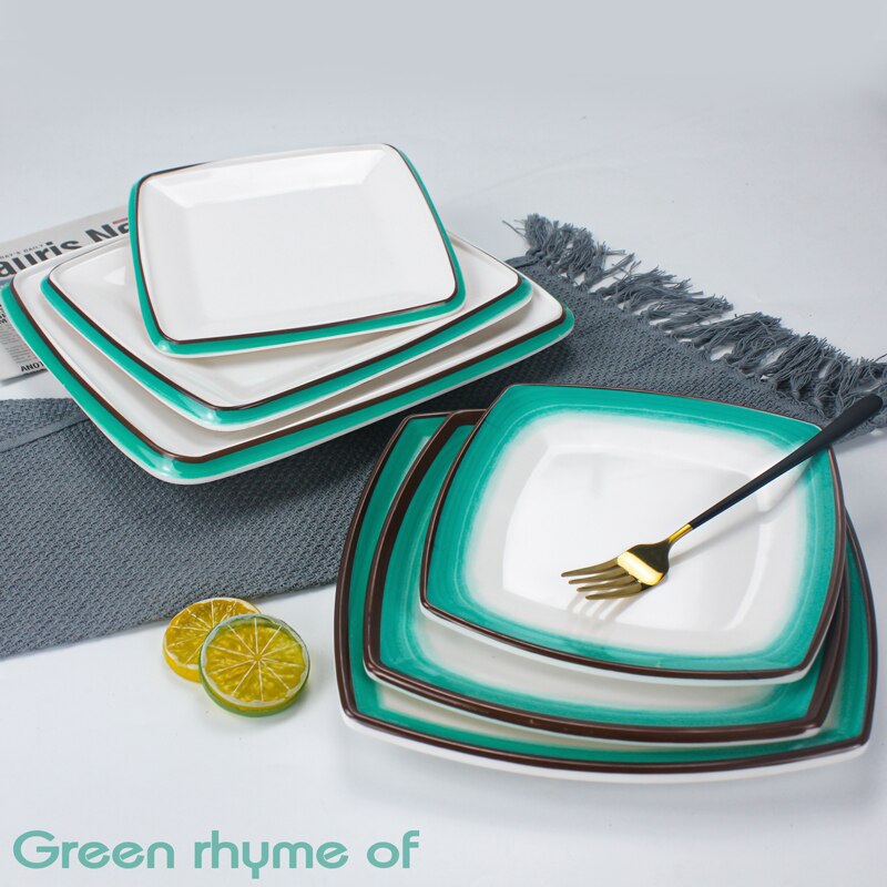 A8 vaisselle en mélamine assiette de forme spéciale pour usage domestique et Restaurants servant plat porcelaine cai die dîner