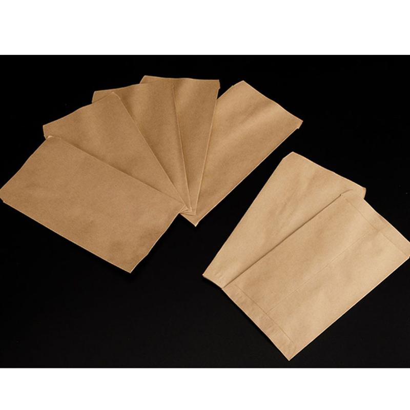 100pcs Kraft Paper Bag Seed Storage Bag Portable Seed Bag Packaging Pouch Garden Tool (6x10cm, Sewing, 100pcs/Pack)