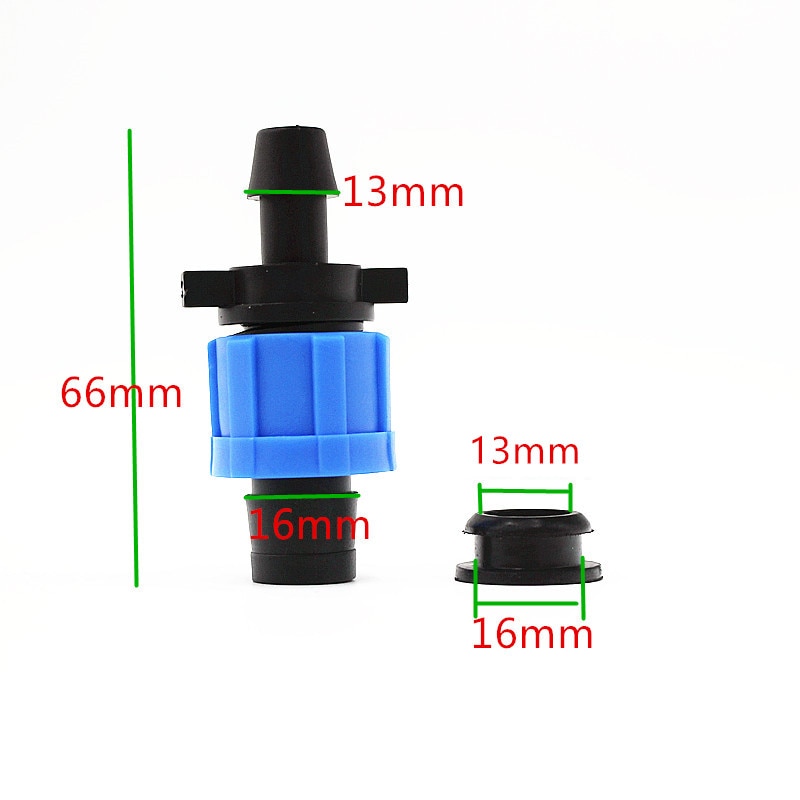 Dn17 Tape Offtake Connector With Grommet 5/8&quot;(16mm)Tape Swivel Drip Tape Fittings For Garden Watering Drip Fittings
