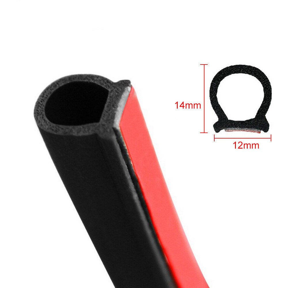 2-8m Große D typ Auto tür dichtung-selbst-Klebstoff gummi dicht Band staub-beweis rauschunterdrückung schalldichte Band 8 #