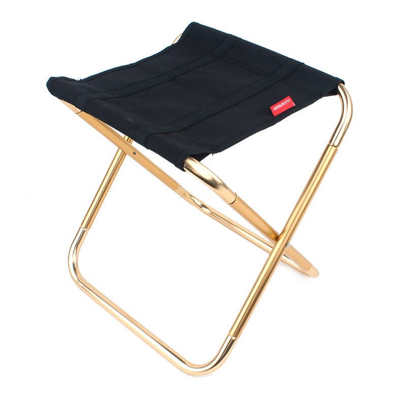Opvouwbare, draagbare, lichtgewicht kampeerstoel, picknickafwerking, aluminium doek, viskruk met opbergtas, tuinmeubilair